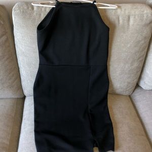 Black bodycon night out dress